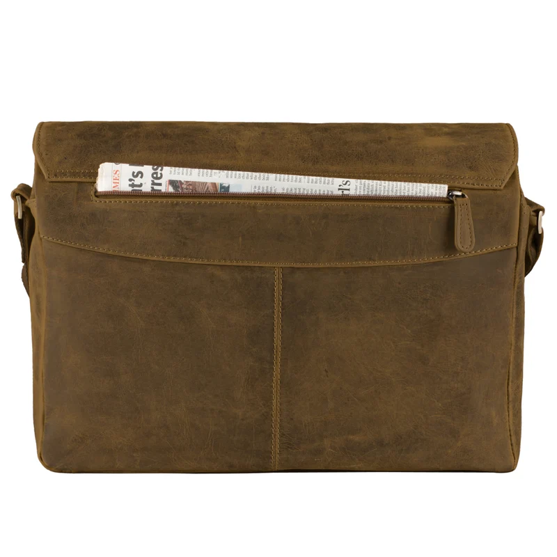 "Marvin" Umhängetasche Leder Groß 15.6 Zoll Laptoptasche
