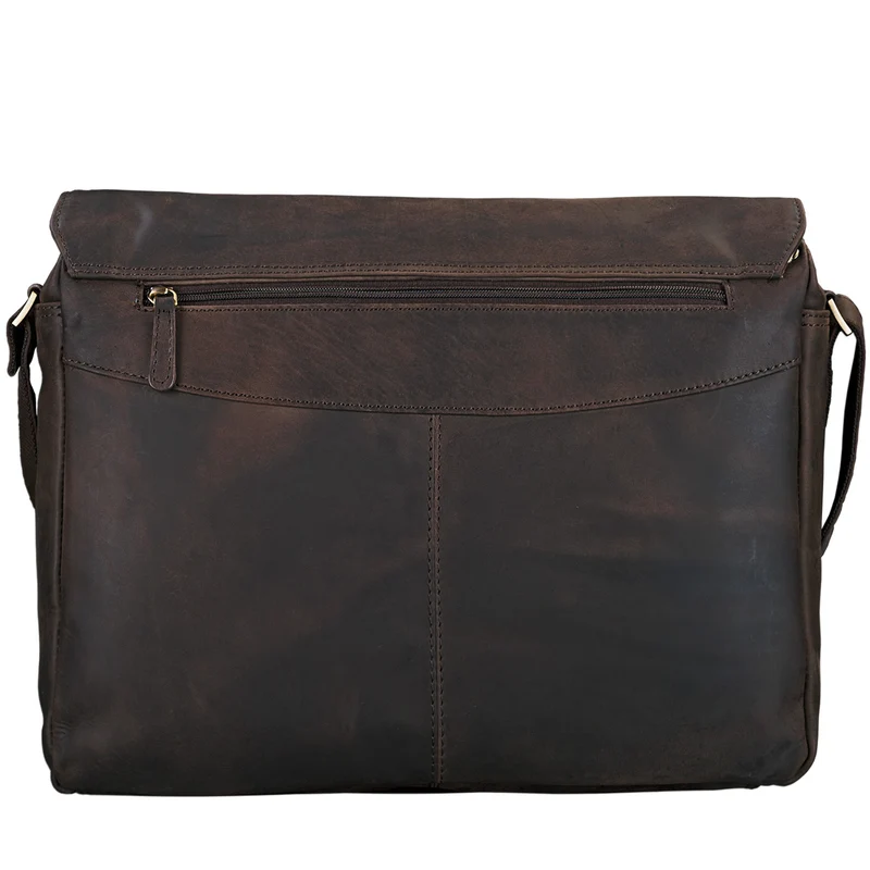 B-WARE "Lonzo" Vintage Umhängetasche echtes Büffel-Leder