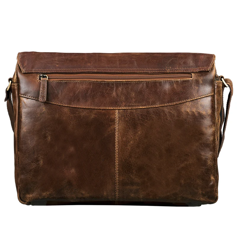 B-WARE "Lonzo" Vintage Umhängetasche echtes Büffel-Leder