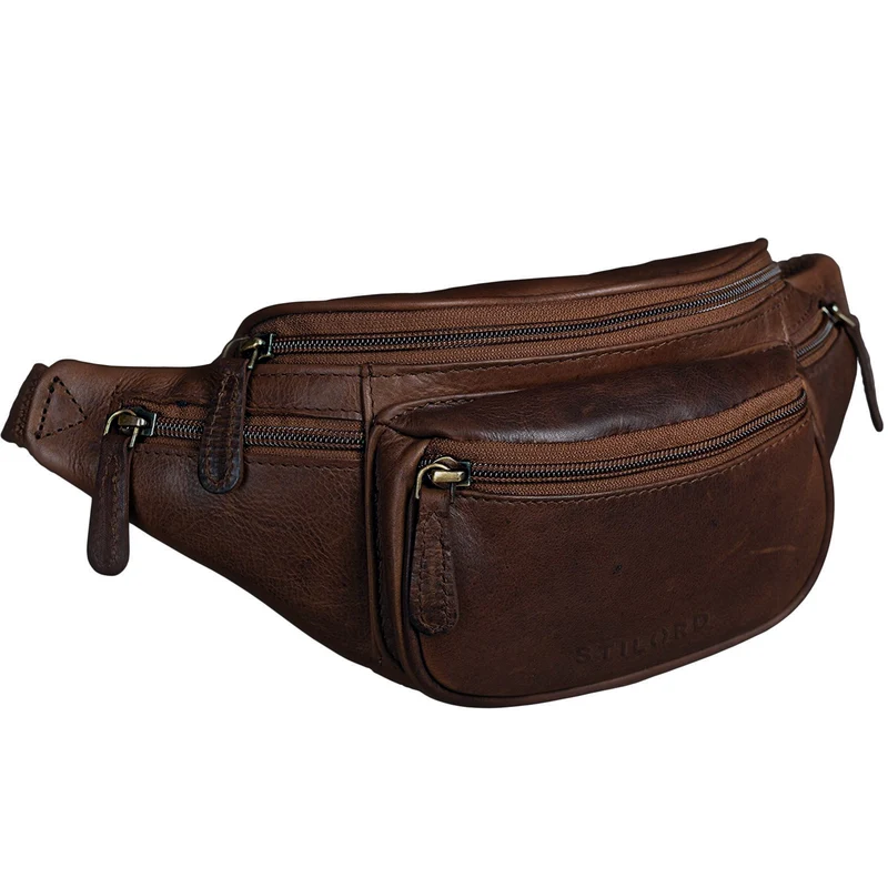 "Eliah" Vintage Gürteltasche Leder für Damen und Herren