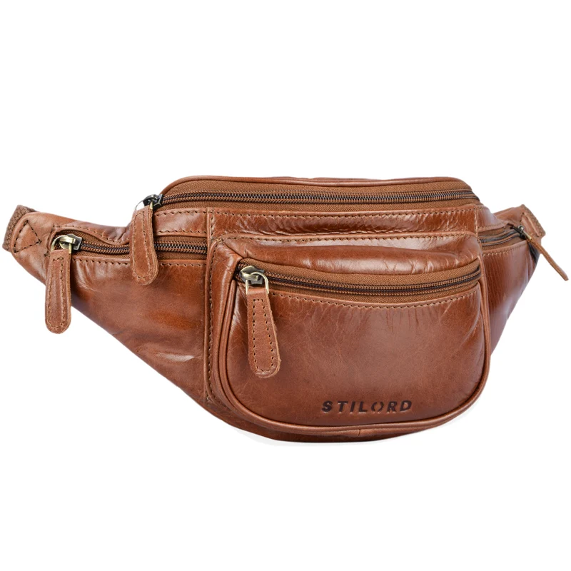 "Eliah" Vintage Gürteltasche Leder für Damen und Herren