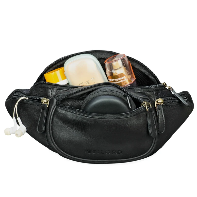 "Eliah" Vintage Gürteltasche Leder für Damen und Herren