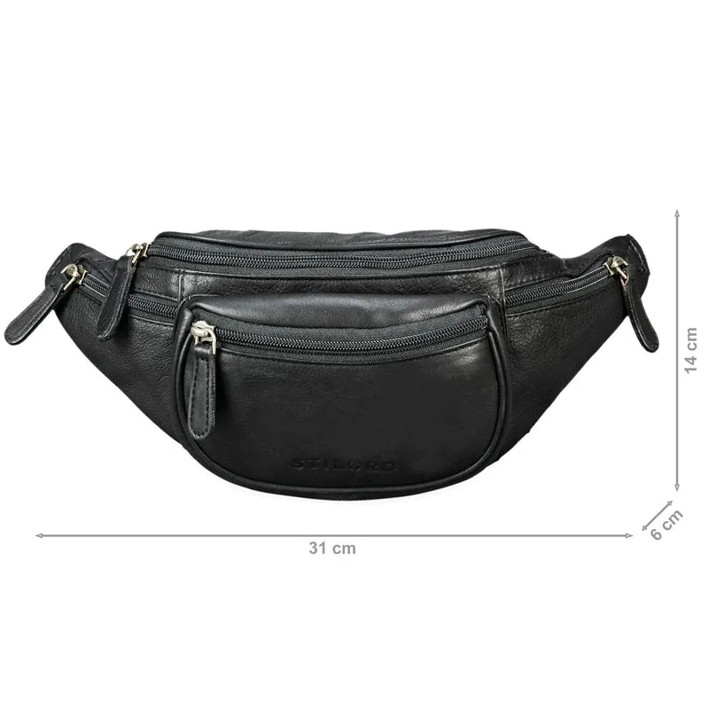 "Eliah" Vintage Gürteltasche Leder für Damen und Herren