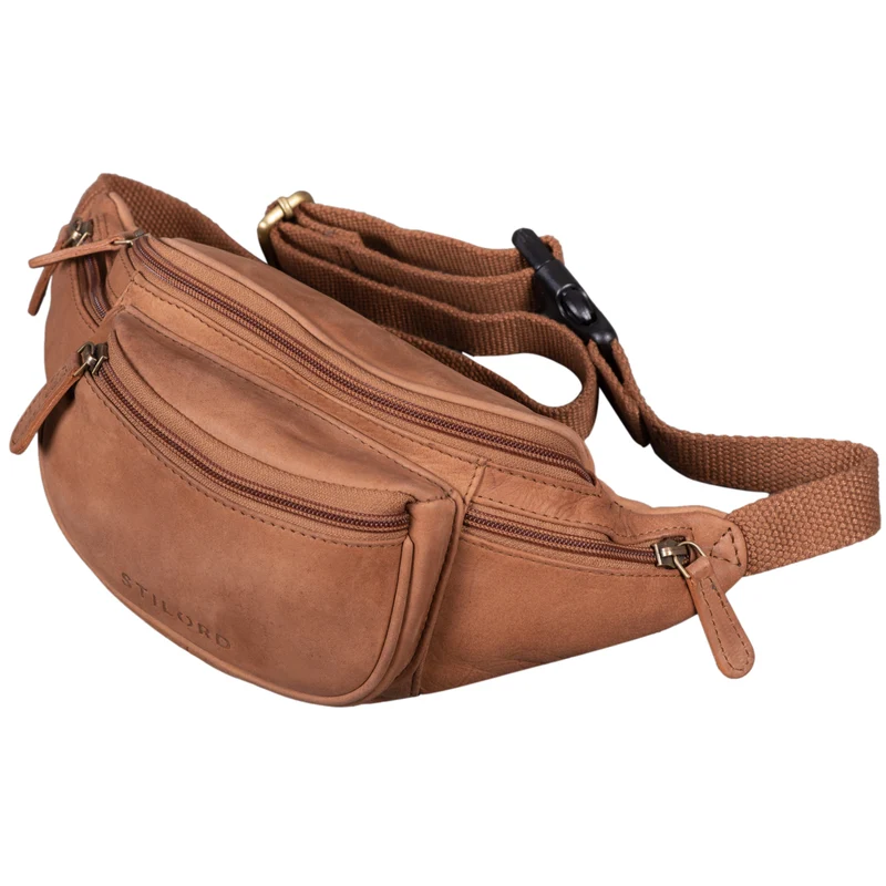 "Eliah" Vintage Gürteltasche Leder für Damen und Herren