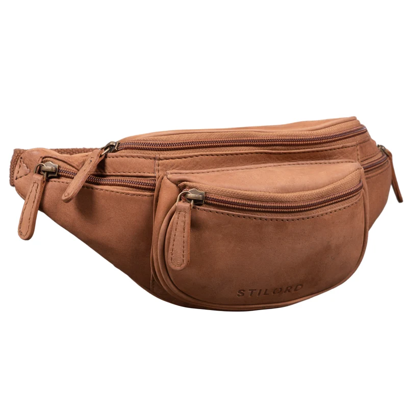 "Eliah" Vintage Gürteltasche Leder für Damen und Herren