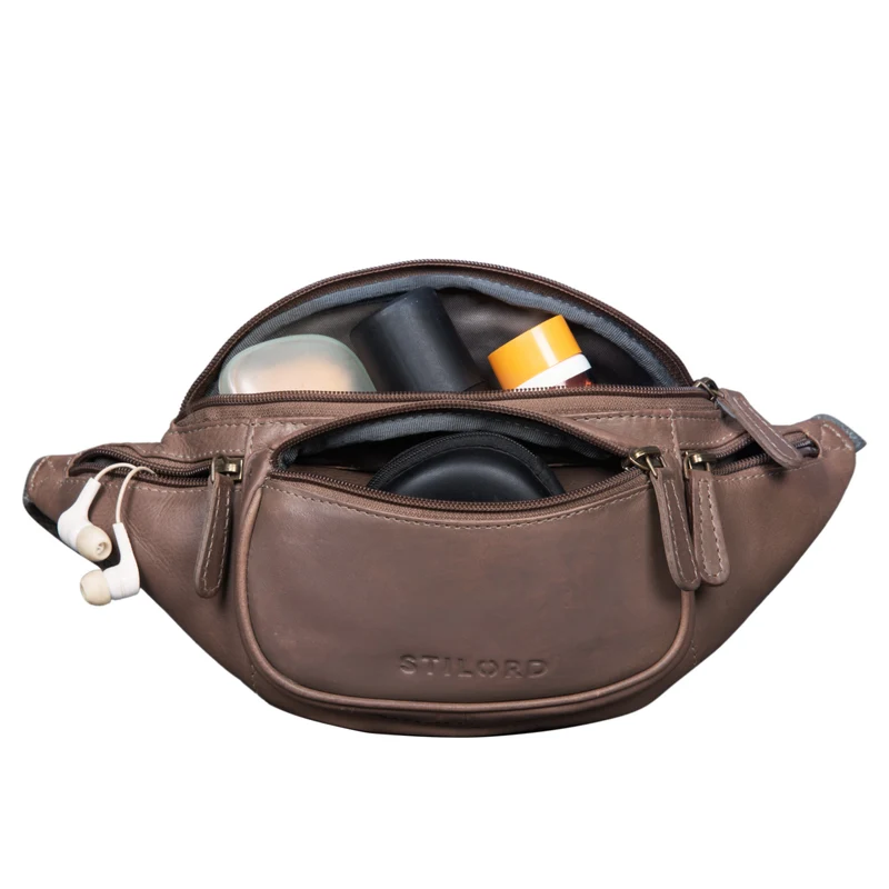 "Eliah" Vintage Gürteltasche Leder für Damen und Herren