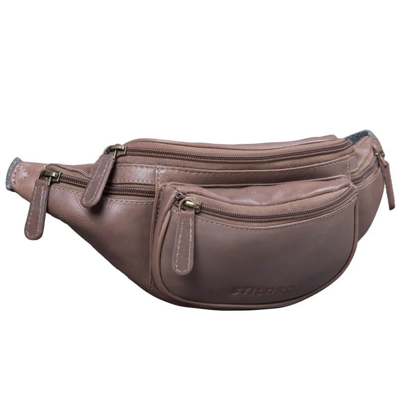 "Eliah" Vintage Gürteltasche Leder für Damen und Herren
