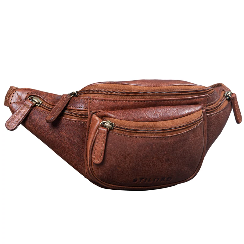 "Eliah" Vintage Gürteltasche Leder für Damen und Herren