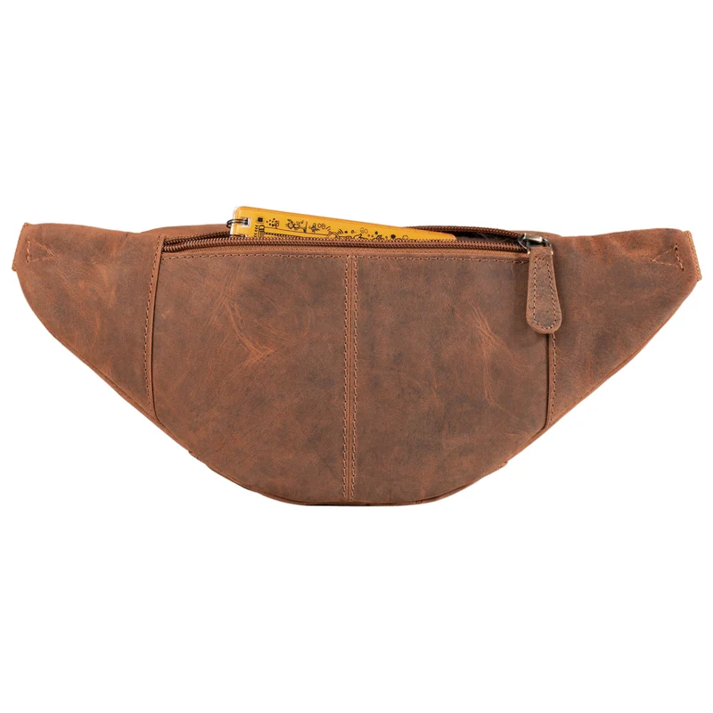 "Eliah" Vintage Gürteltasche Leder für Damen und Herren