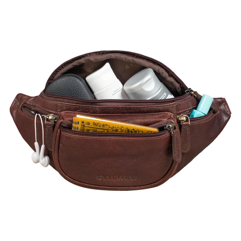 "Eliah" Vintage Gürteltasche Leder für Damen und Herren
