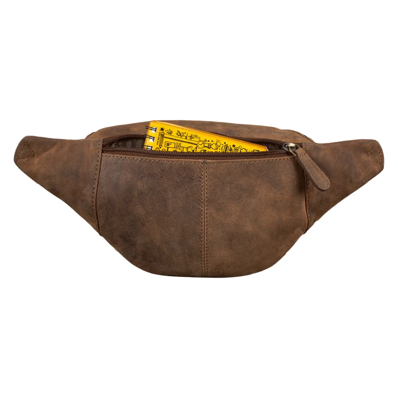 "Eliah" Vintage Gürteltasche Leder für Damen und Herren