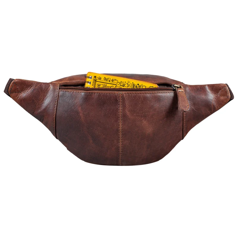 "Eliah" Vintage Gürteltasche Leder für Damen und Herren
