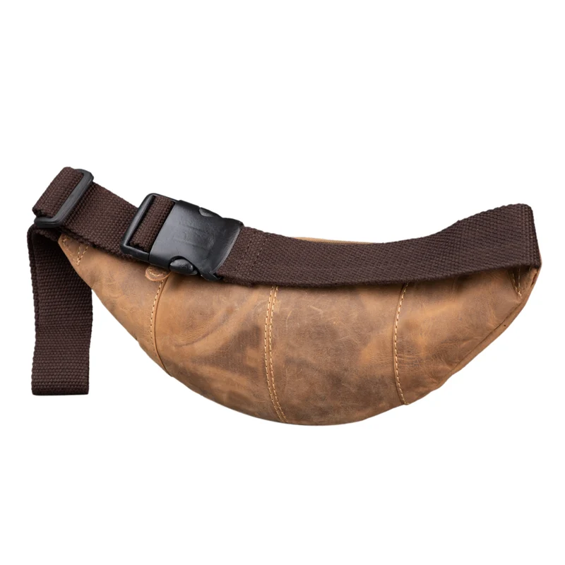 "Shawn" Stylische Leder Gürteltasche groß für Damen und Herren