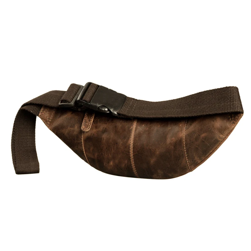"Shawn" Stylische Leder Gürteltasche groß für Damen und Herren