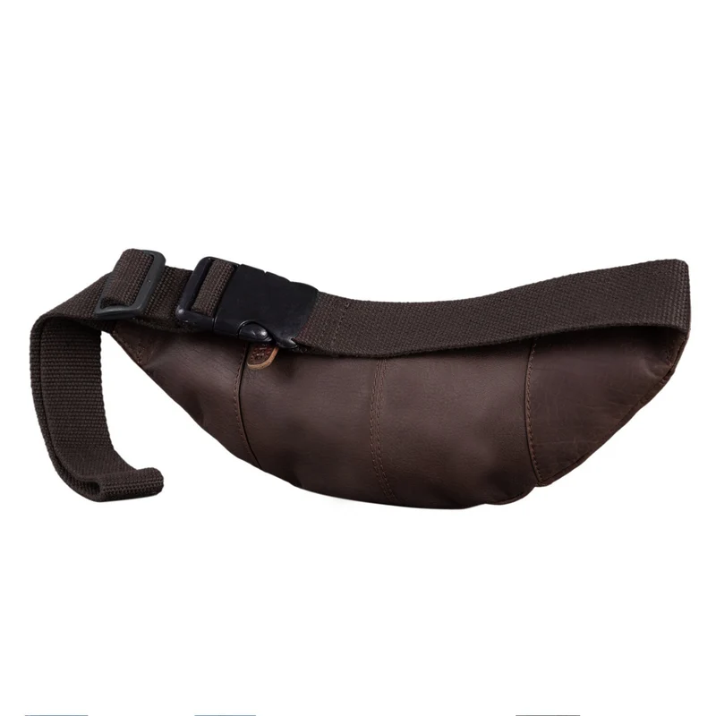 "Shawn" Stylische Leder Gürteltasche groß für Damen und Herren