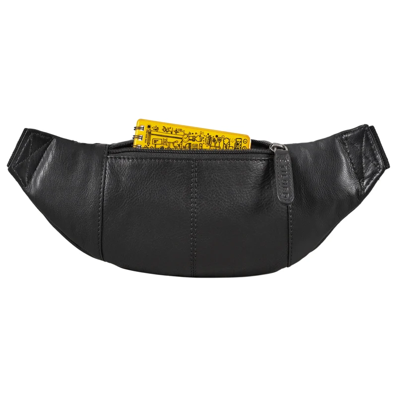 "Shawn" Stylische Leder Gürteltasche groß für Damen und Herren