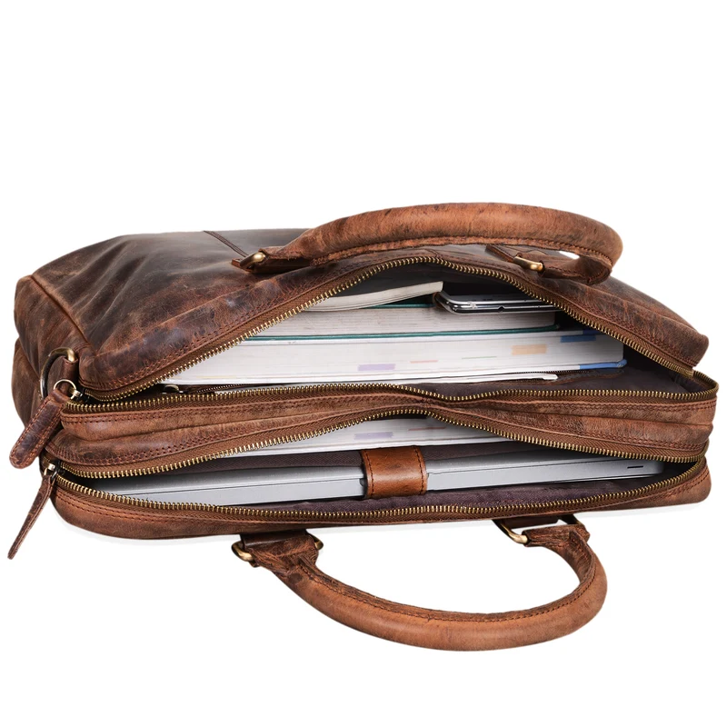 "Zacharias" Businesstasche Leder Aktentasche