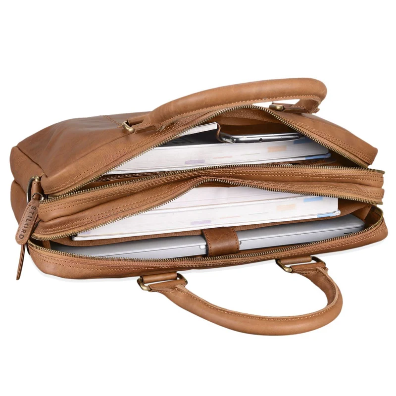 "Zacharias" Businesstasche Leder Aktentasche