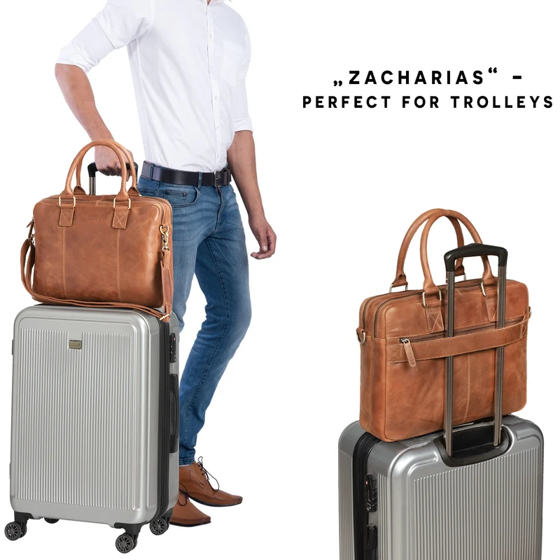 "Zacharias" Businesstasche Leder Aktentasche