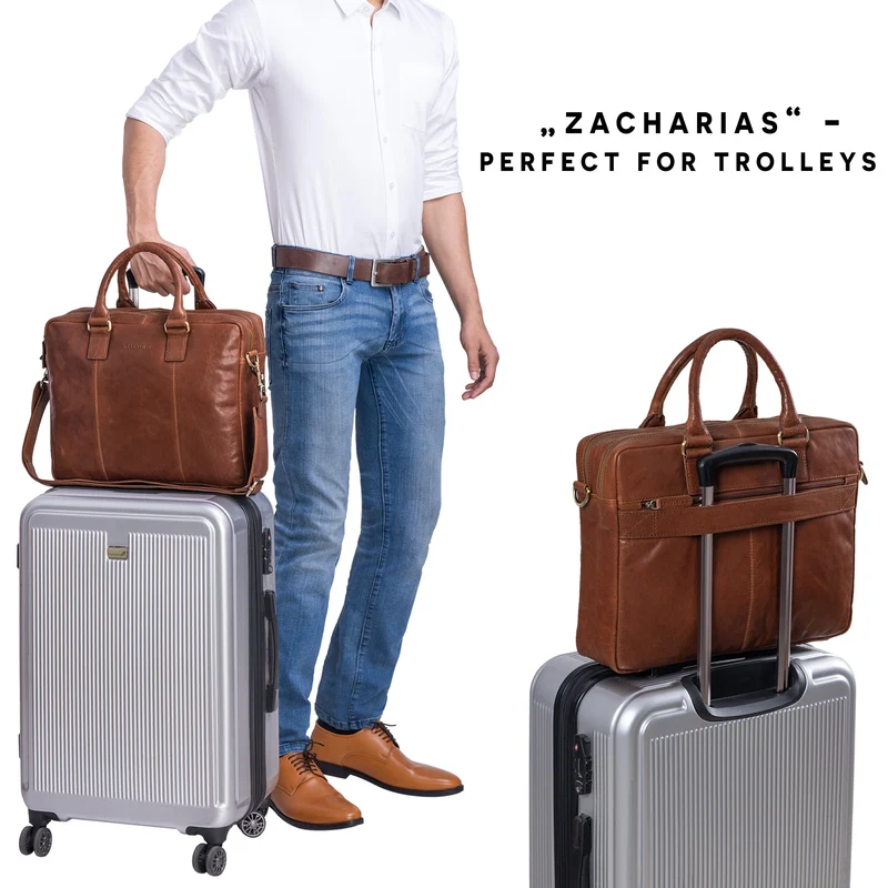"Zacharias" Businesstasche Leder Aktentasche