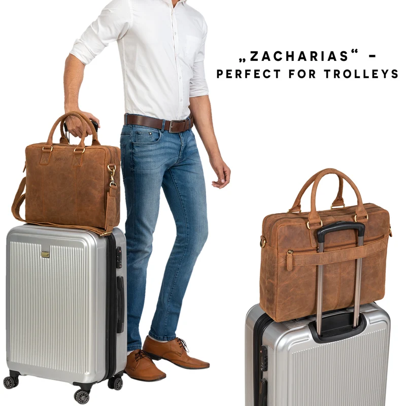 "Zacharias" Businesstasche Leder Aktentasche