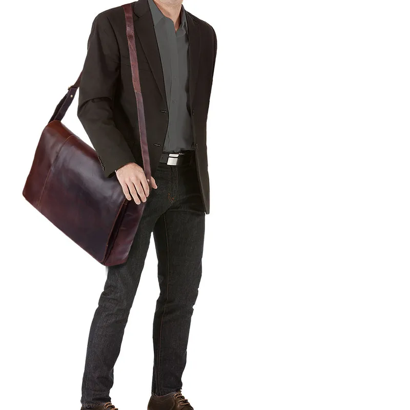 "Maximus" XXL Ledertasche mit Laptopfach 17 - 21 Zoll f. Herren