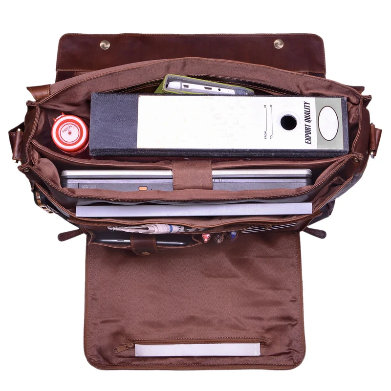 "Maximus" XXL Ledertasche mit Laptopfach 17 - 21 Zoll f. Herren