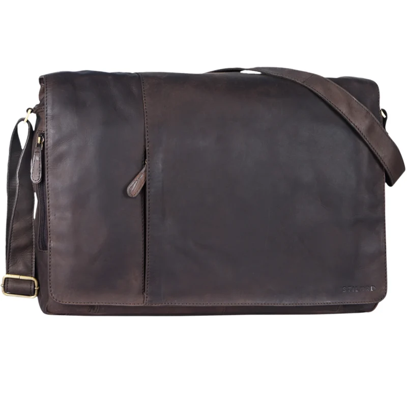 "Maximus" XXL Ledertasche mit Laptopfach 17 - 21 Zoll f. Herren