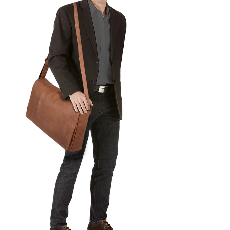 "Maximus" XXL Ledertasche mit Laptopfach 17 - 21 Zoll f. Herren