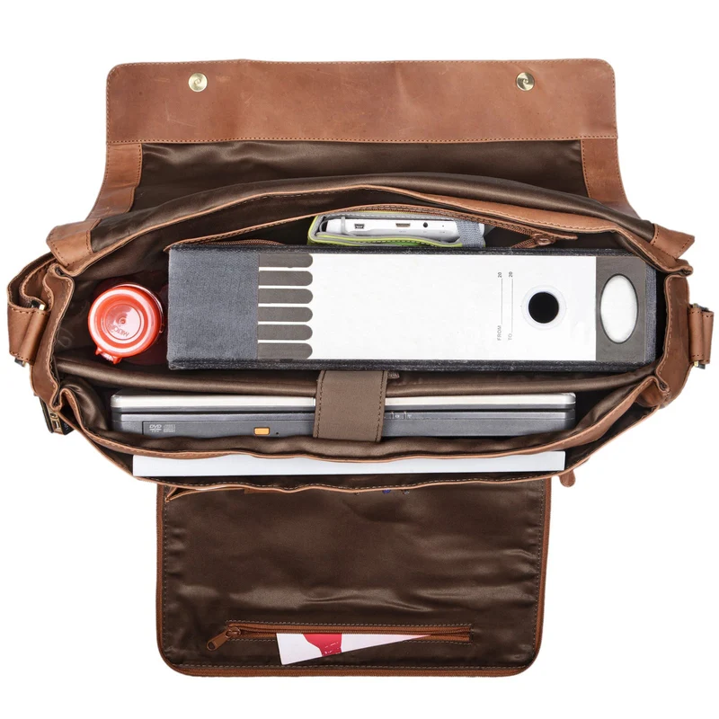 "Maximus" XXL Ledertasche mit Laptopfach 17 - 21 Zoll f. Herren