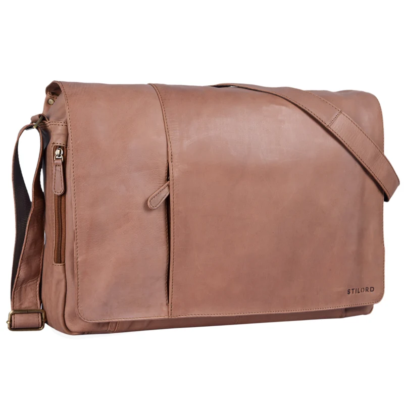 "Maximus" XXL Ledertasche mit Laptopfach 17 - 21 Zoll f. Herren