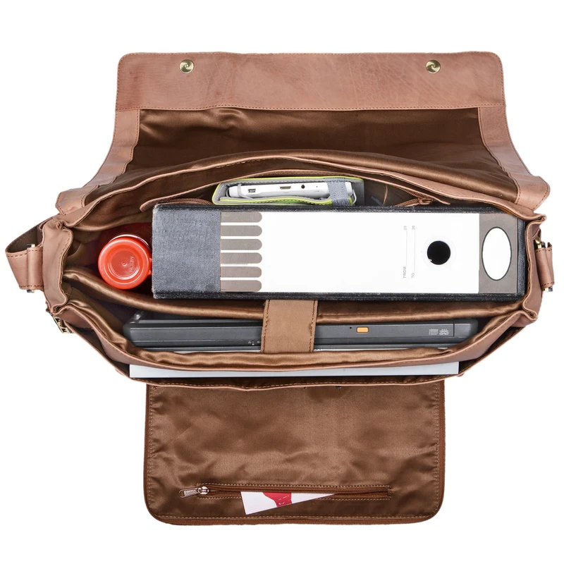 "Maximus" XXL Ledertasche mit Laptopfach 17 - 21 Zoll f. Herren