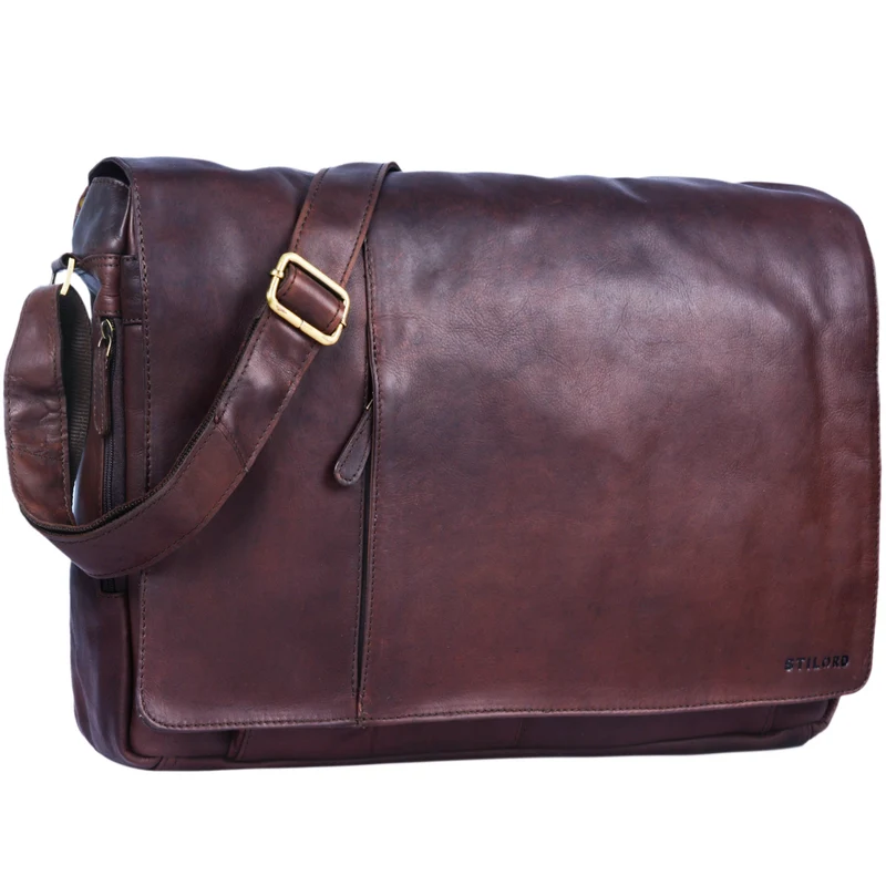 "Maximus" XXL Ledertasche mit Laptopfach 17 - 21 Zoll f. Herren