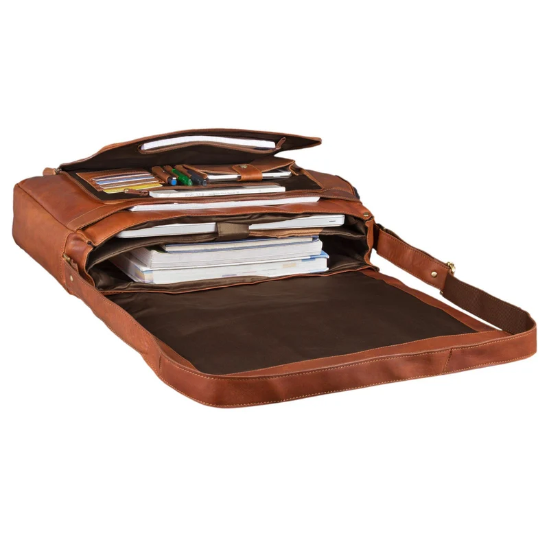 "Maximus" XXL Ledertasche mit Laptopfach 17 - 21 Zoll f. Herren