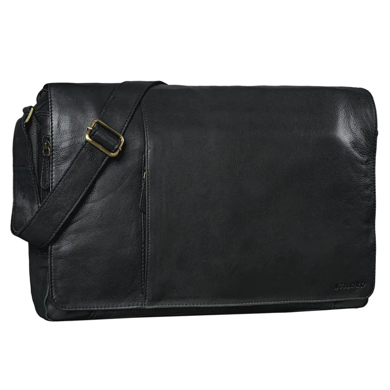"Maximus" XXL Ledertasche mit Laptopfach 17 - 21 Zoll f. Herren