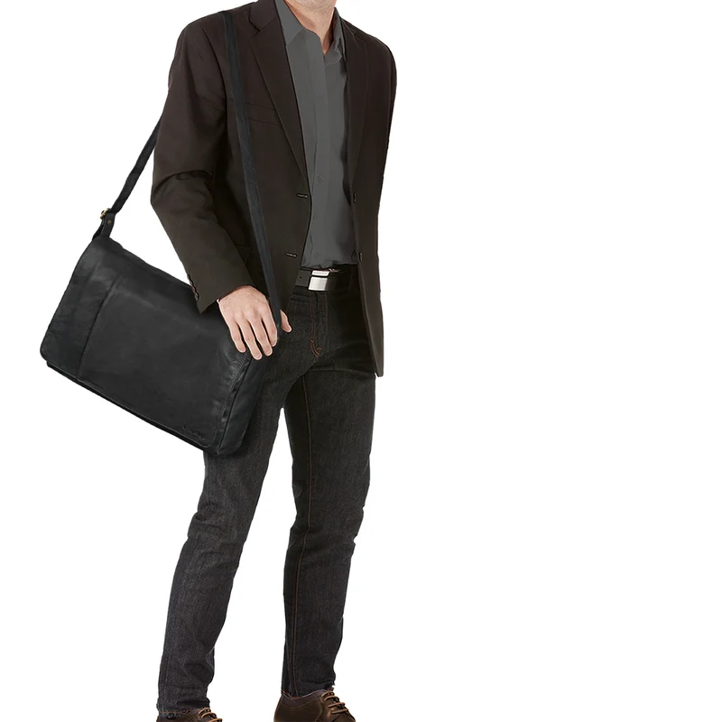 "Maximus" XXL Ledertasche mit Laptopfach 17 - 21 Zoll f. Herren