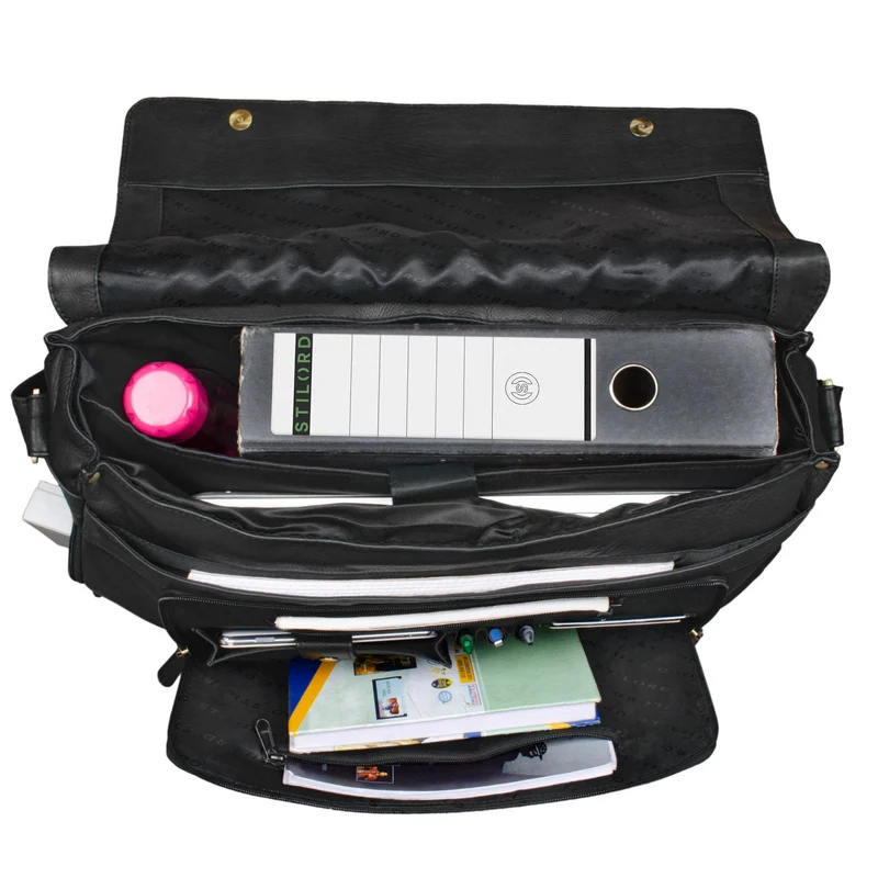"Maximus" XXL Ledertasche mit Laptopfach 17 - 21 Zoll f. Herren
