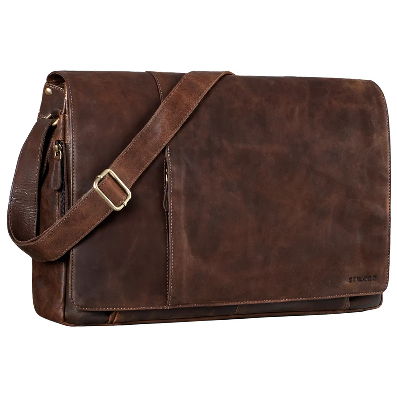 "Maximus" XXL Ledertasche mit Laptopfach 17 - 21 Zoll f. Herren