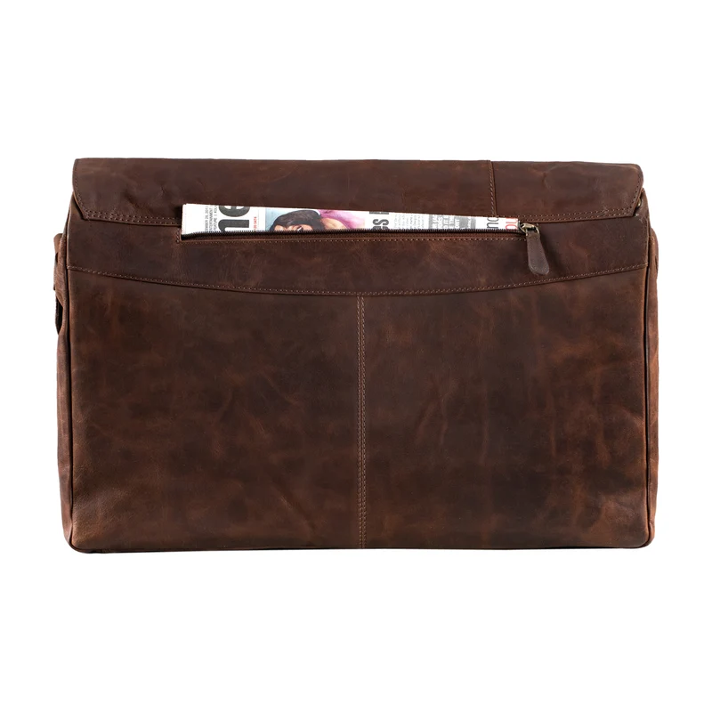 "Maximus" XXL Ledertasche mit Laptopfach 17 - 21 Zoll f. Herren