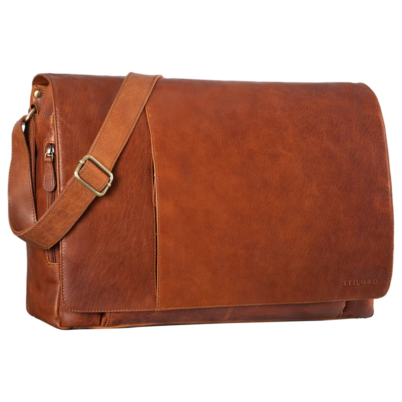 "Maximus" XXL Ledertasche mit Laptopfach 17 - 21 Zoll f. Herren