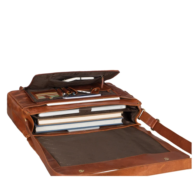 "Maximus" XXL Ledertasche mit Laptopfach 17 - 21 Zoll f. Herren