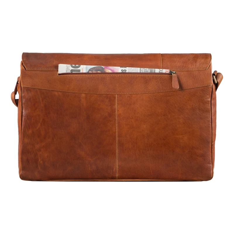 "Maximus" XXL Ledertasche mit Laptopfach 17 - 21 Zoll f. Herren
