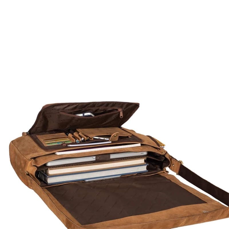 "Maximus" XXL Ledertasche mit Laptopfach 17 - 21 Zoll f. Herren