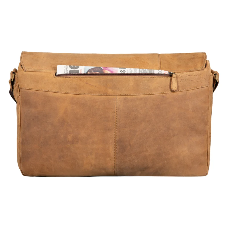 "Maximus" XXL Ledertasche mit Laptopfach 17 - 21 Zoll f. Herren