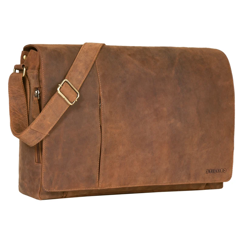 "Maximus" XXL Ledertasche mit Laptopfach 17 - 21 Zoll f. Herren