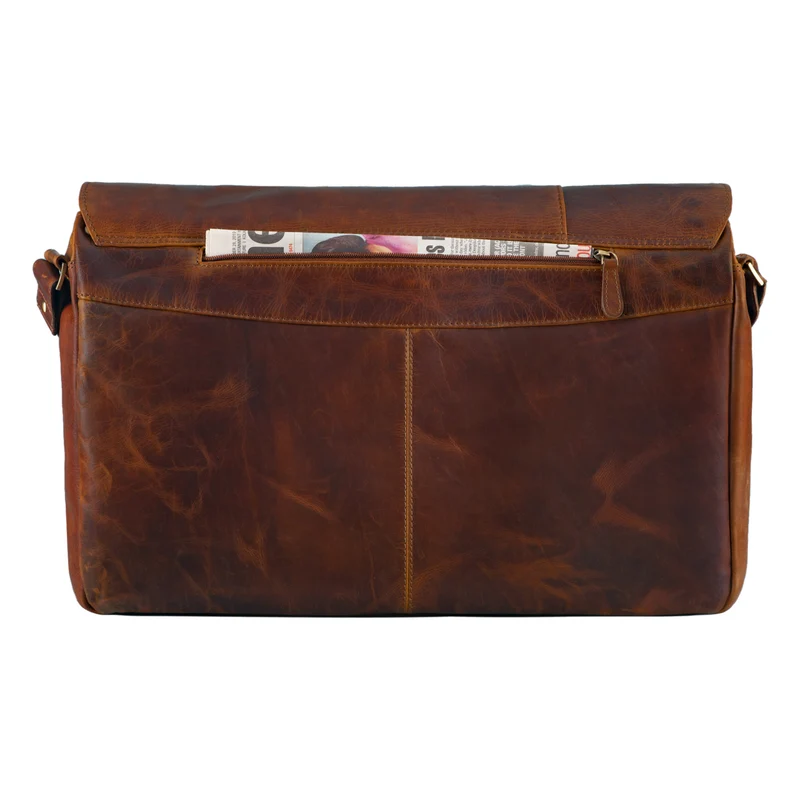 "Maximus" XXL Ledertasche mit Laptopfach 17 - 21 Zoll f. Herren