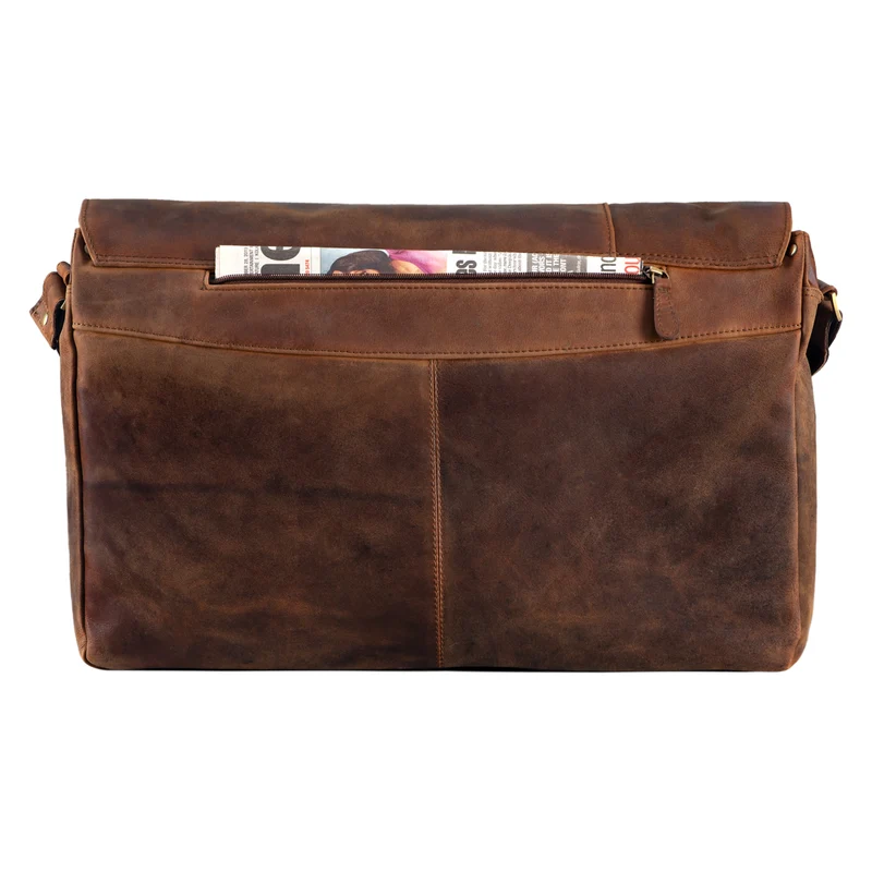"Maximus" XXL Ledertasche mit Laptopfach 17 - 21 Zoll f. Herren