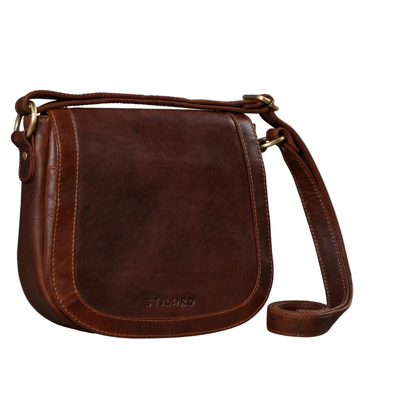 "Diana" Handtasche Damen Leder Braun
