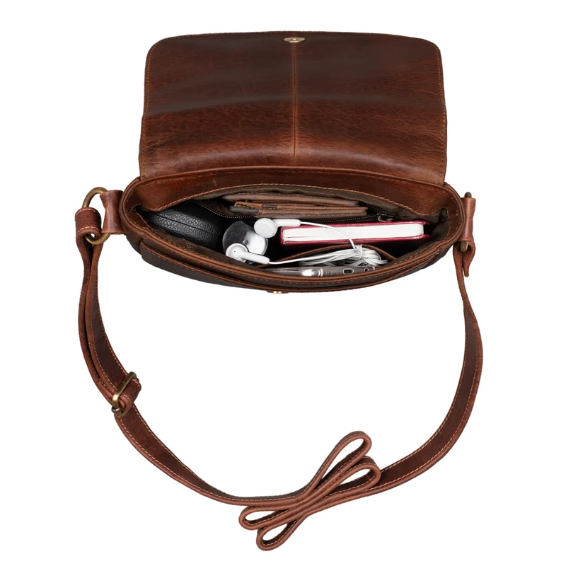"Diana" Handtasche Damen Leder Braun