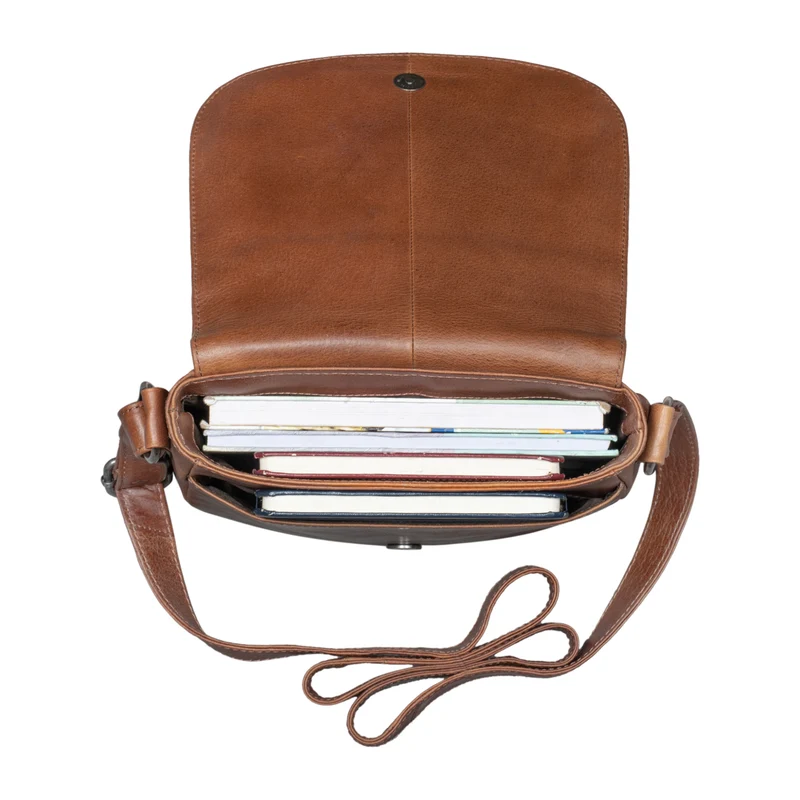 "Diana" Handtasche Damen Leder Braun